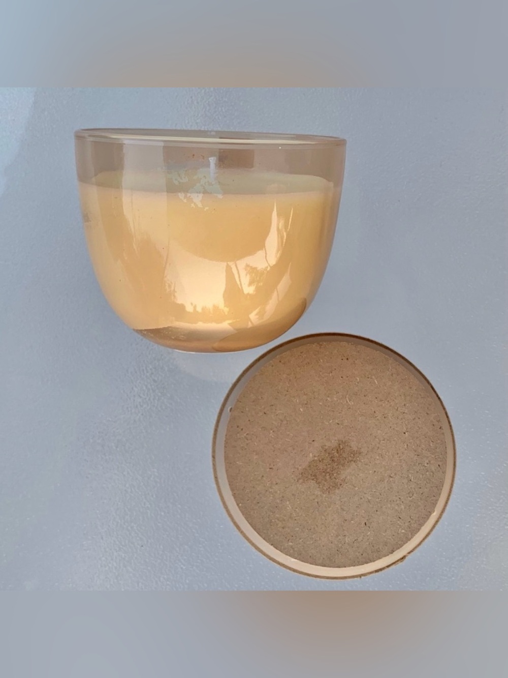 Rose & Oud Western Brook Scented Single Wick Beige Candle - Picture 7 of 9